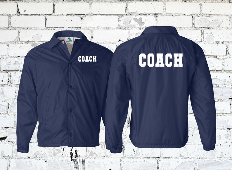 Customizable Coach and Team Jackets - Perfect for Football Basketball Soccer Track & Field Wrestling - Water Resistant Wind Breaker image 6