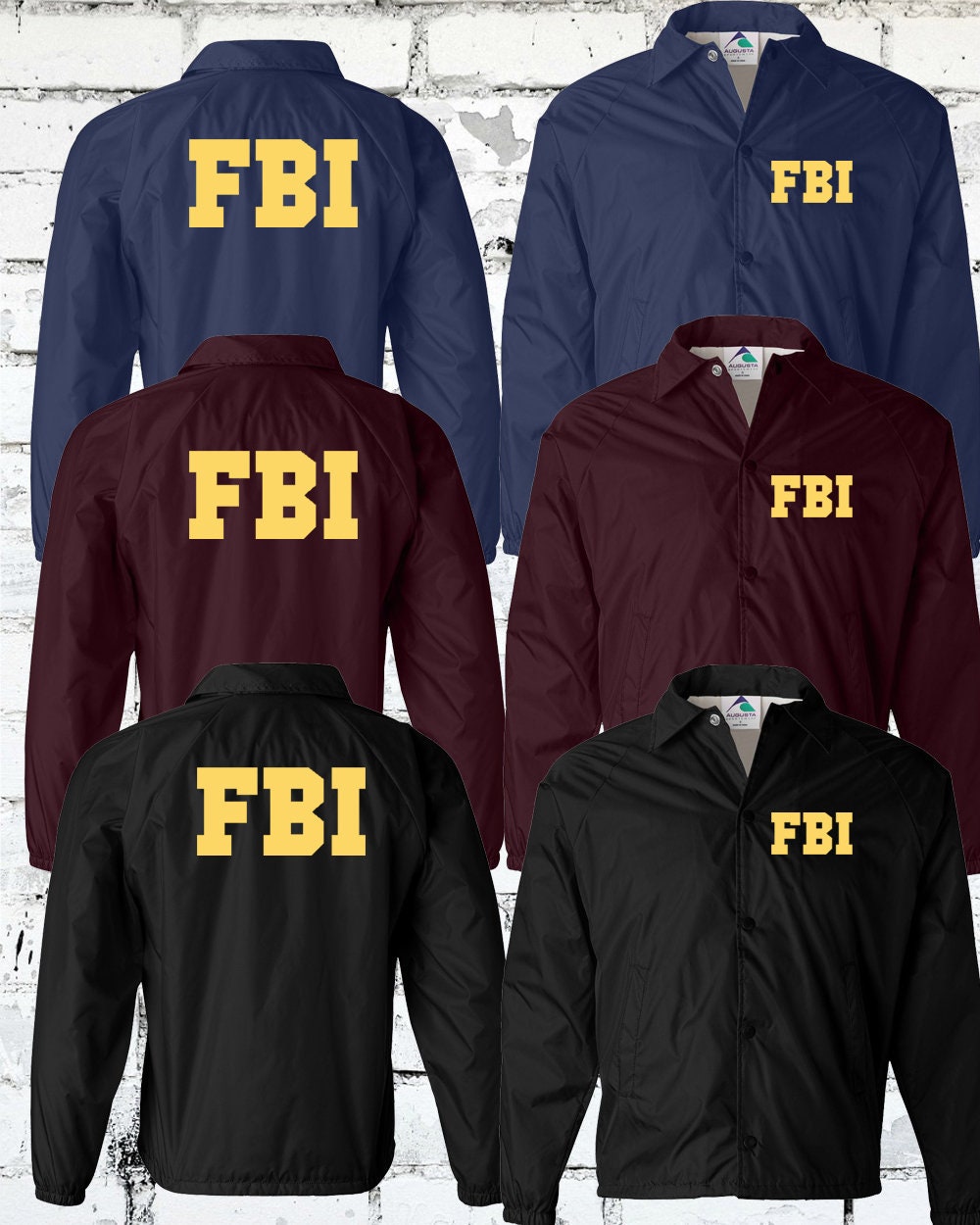 Police Officer Jackets - LAW ENFORCEMENT Agency - Realistic Cops Jacket ...
