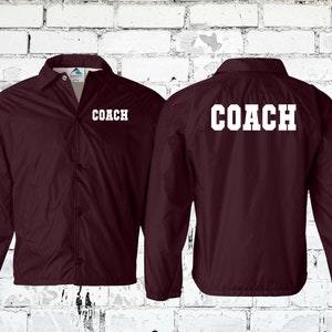 Customizable Coach and Team Jackets - Perfect for Football Basketball Soccer Track & Field Wrestling - Water Resistant Wind Breaker image 5
