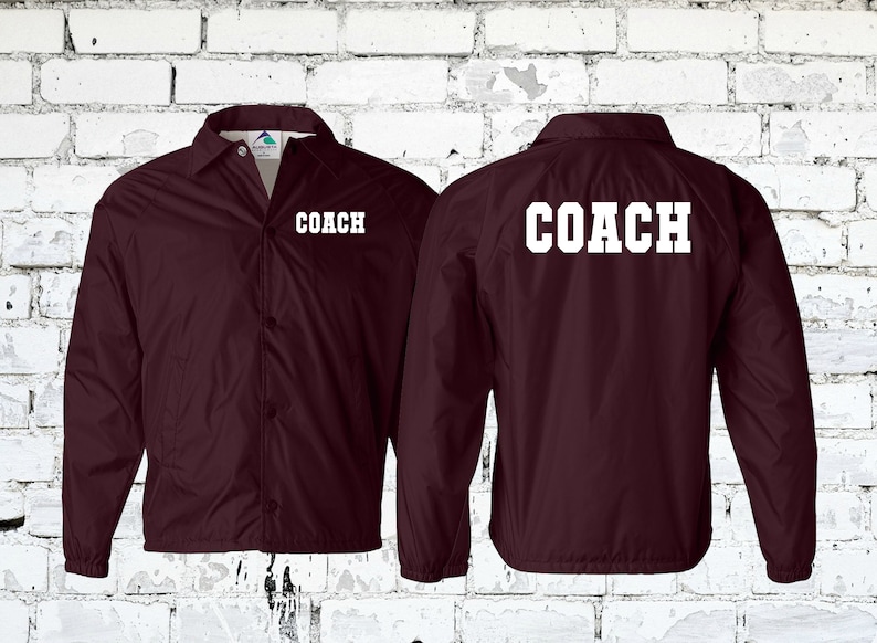 Customizable Coach and Team Jackets - Perfect for Football Basketball Soccer Track & Field Wrestling - Water Resistant Wind Breaker image 5