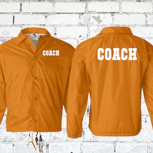 Customizable Coach and Team Jackets - Perfect for Football Basketball Soccer Track & Field Wrestling - Water Resistant Wind Breaker image 3