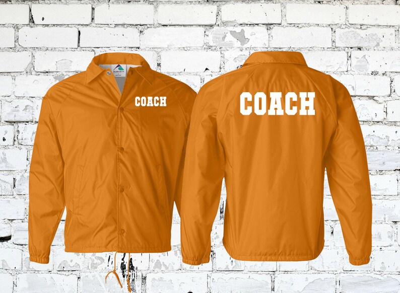 Customizable Coach and Team Jackets - Perfect for Football Basketball Soccer Track & Field Wrestling - Water Resistant Wind Breaker image 3