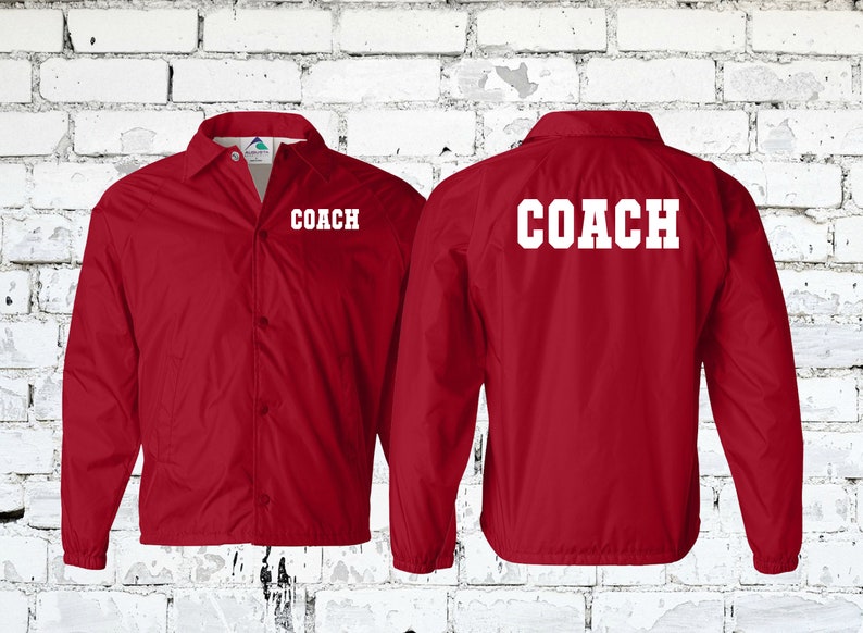 Customizable Coach and Team Jackets - Perfect for Football Basketball Soccer Track & Field Wrestling - Water Resistant Wind Breaker image 8