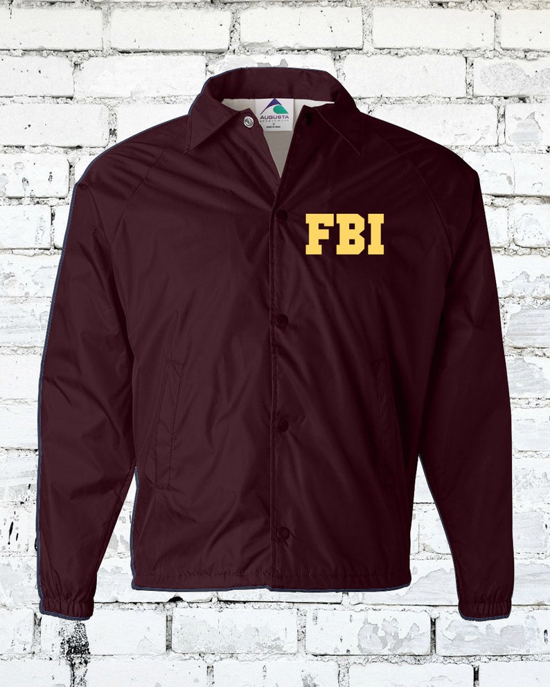 Halloween Costume Realistic Jacket- Customizable Federal Bureau of Investigation Adult and Youth FBI Field Agent Agent Jacket