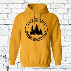 Pacific Northwest Official Bigfoot Search Team Hoodie SASQUATCH Search Team Pullover All Colors and Sizes Adult and Youth image 2