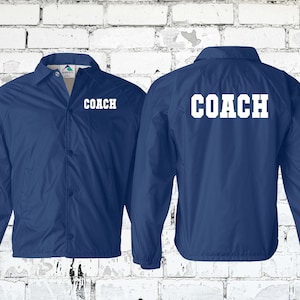 Customizable Coach and Team Jackets - Perfect for Football Basketball Soccer Track & Field Wrestling - Water Resistant Wind Breaker image 9