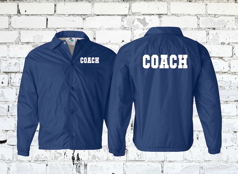 Customizable Coach and Team Jackets - Perfect for Football Basketball Soccer Track & Field Wrestling - Water Resistant Wind Breaker image 9
