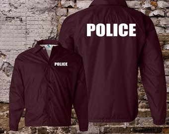 Police Officer Jackets LAW ENFORCEMENT Agency Realistic Cops Jacket  Great for Costumes or Movie Props Customizable! Adult and Youth