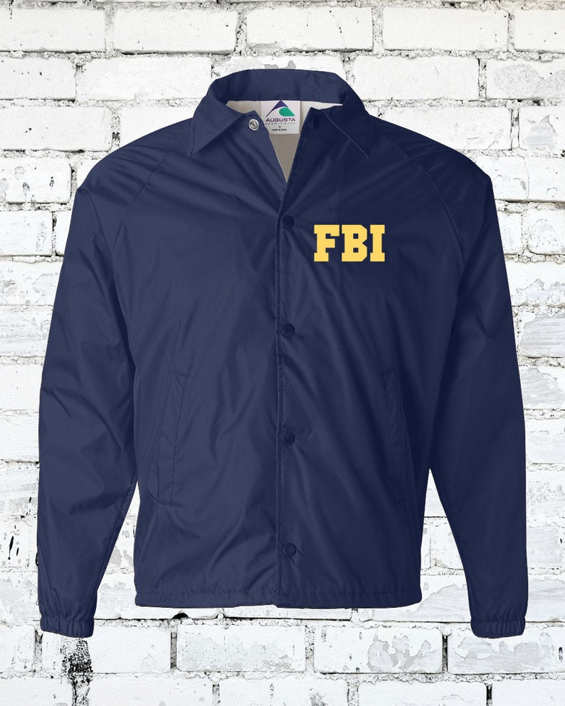 Halloween Costume Realistic Jacket- Customizable Federal Bureau of Investigation Adult and Youth FBI Field Agent Agent Jacket