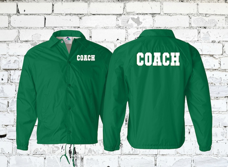 Customizable Coach and Team Jackets Perfect for Football Etsy