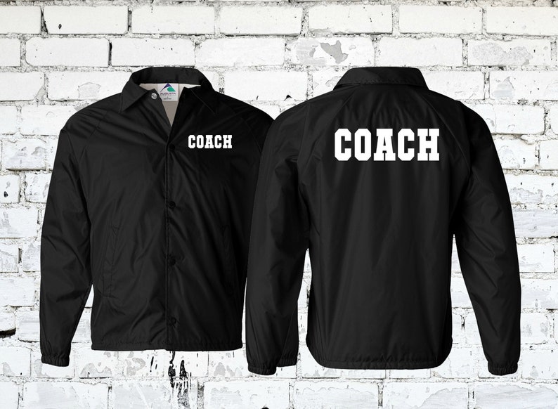 Customizable Coach and Team Jackets - Perfect for Football Basketball Soccer Track & Field Wrestling - Water Resistant Wind Breaker image 1