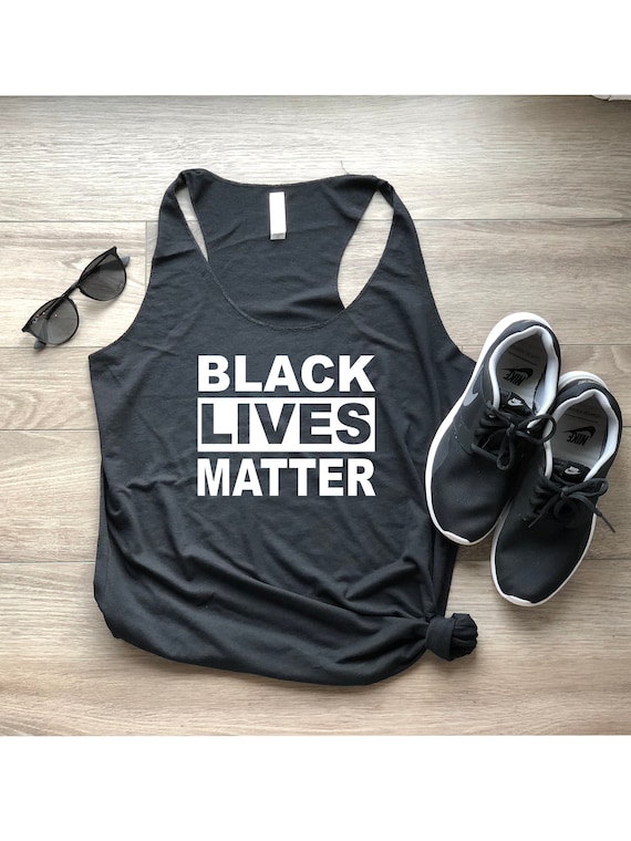 Black Lives Matter Ladies Racerback Tank Top BLM Movement - Etsy