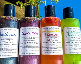 Bakery and Drink Moisturizing Bath and Body Oil-Choose Your Scent-Gifts For Her-Body Oil-Shower Oil-Self Care Gift-Body Care-Skin Care