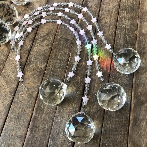 Prism Suncatcher Large Rainbow Suncatcher Crystal Etsy
