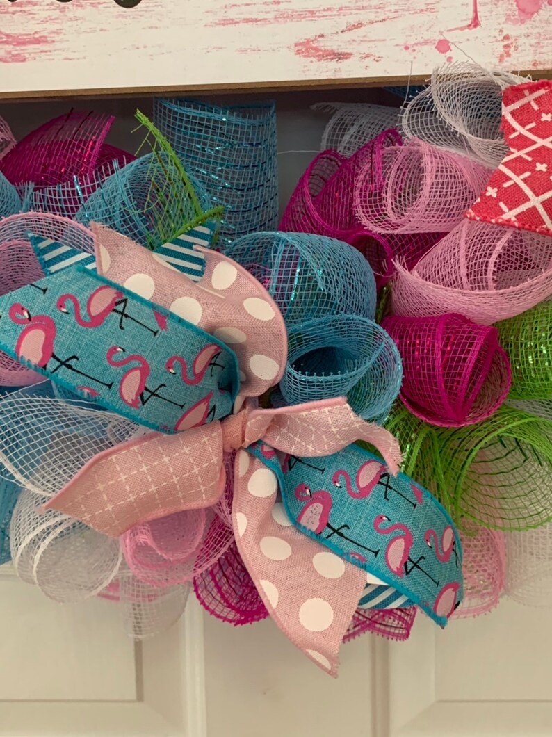 Flamingo Welcome wreathFlamingo Wreath