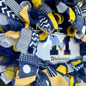 Michigan Wreath,univeristy of Michigan Wreath,wolverines Wreath,navy ...