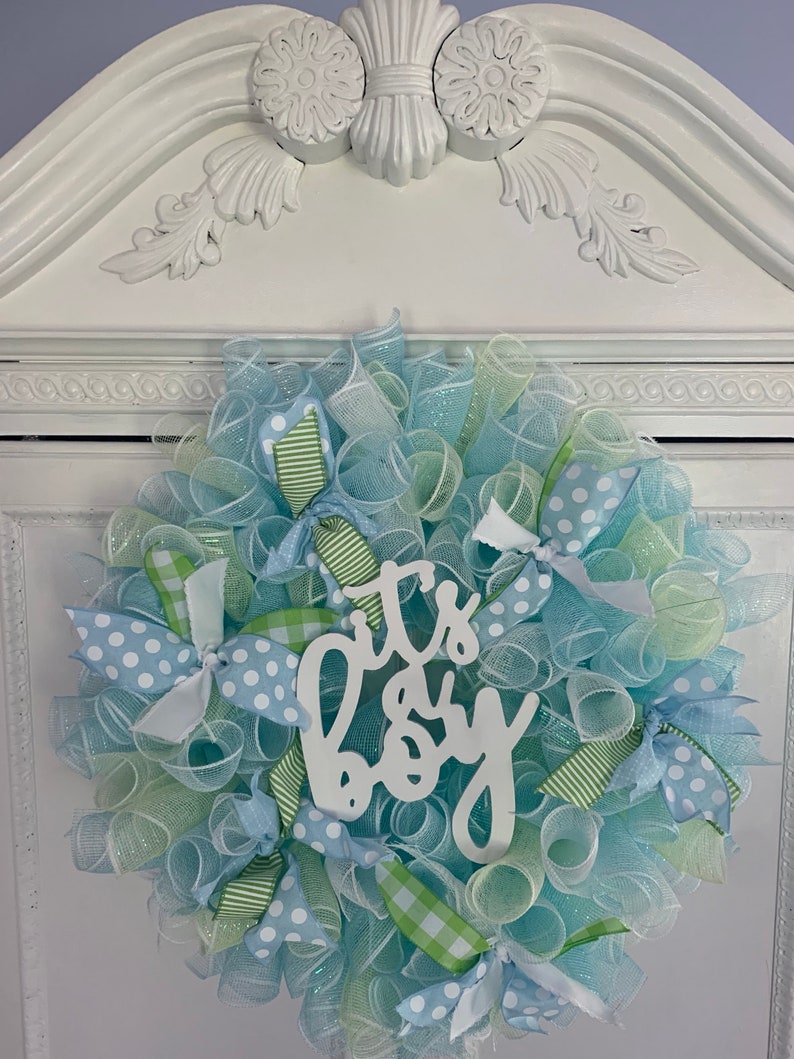Baby Wreath/its a Boy Wreath/announcement Wreath/baby Wreath/welcome ...