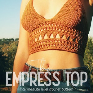 EMPRESS Crop Top Crochet Pattern image 1