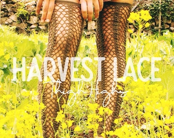 HARVEST LACE Thigh Highs Crochet Pattern