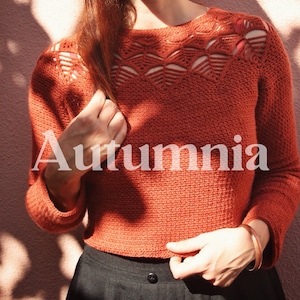 AUTUMNIA Crochet Sweater Pattern