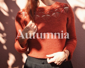 AUTUMNIA Crochet Sweater Pattern