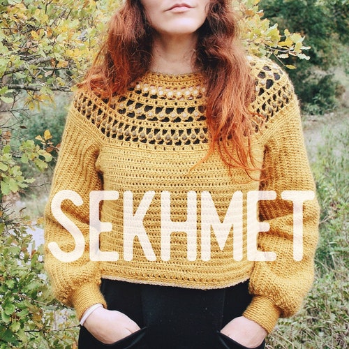 SOLARIS Crochet Sweater Pattern Etsy