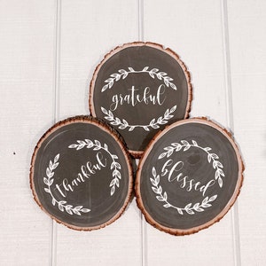 Thankful Grateful Blessed Wall Decor
