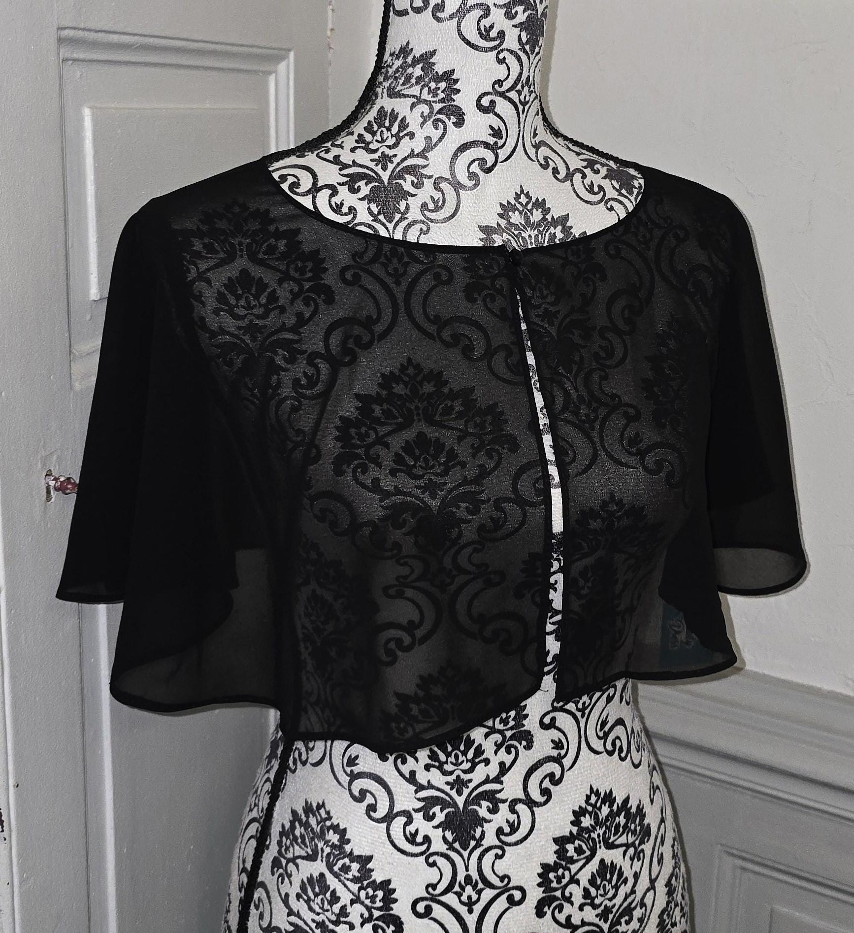 wedding shoulder cover bride evening dress black color stoles accessories capeline poncho