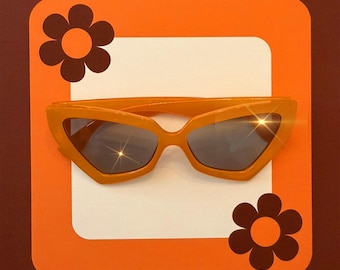 1970's Vintage Style CATEYE Oversized Retro Sunglasses