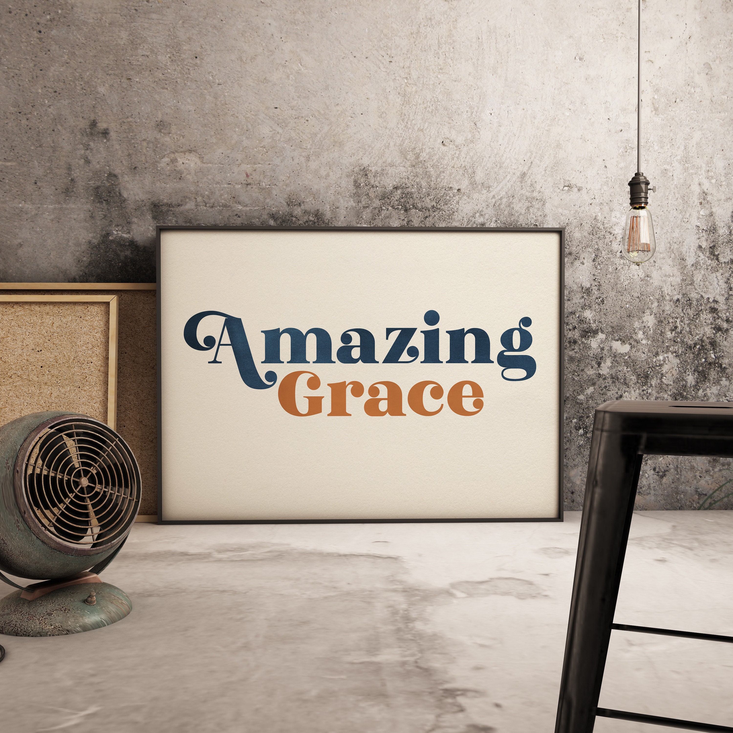 Amazing Grace PrintPrintable Wall ArtChristian Wall Etsy