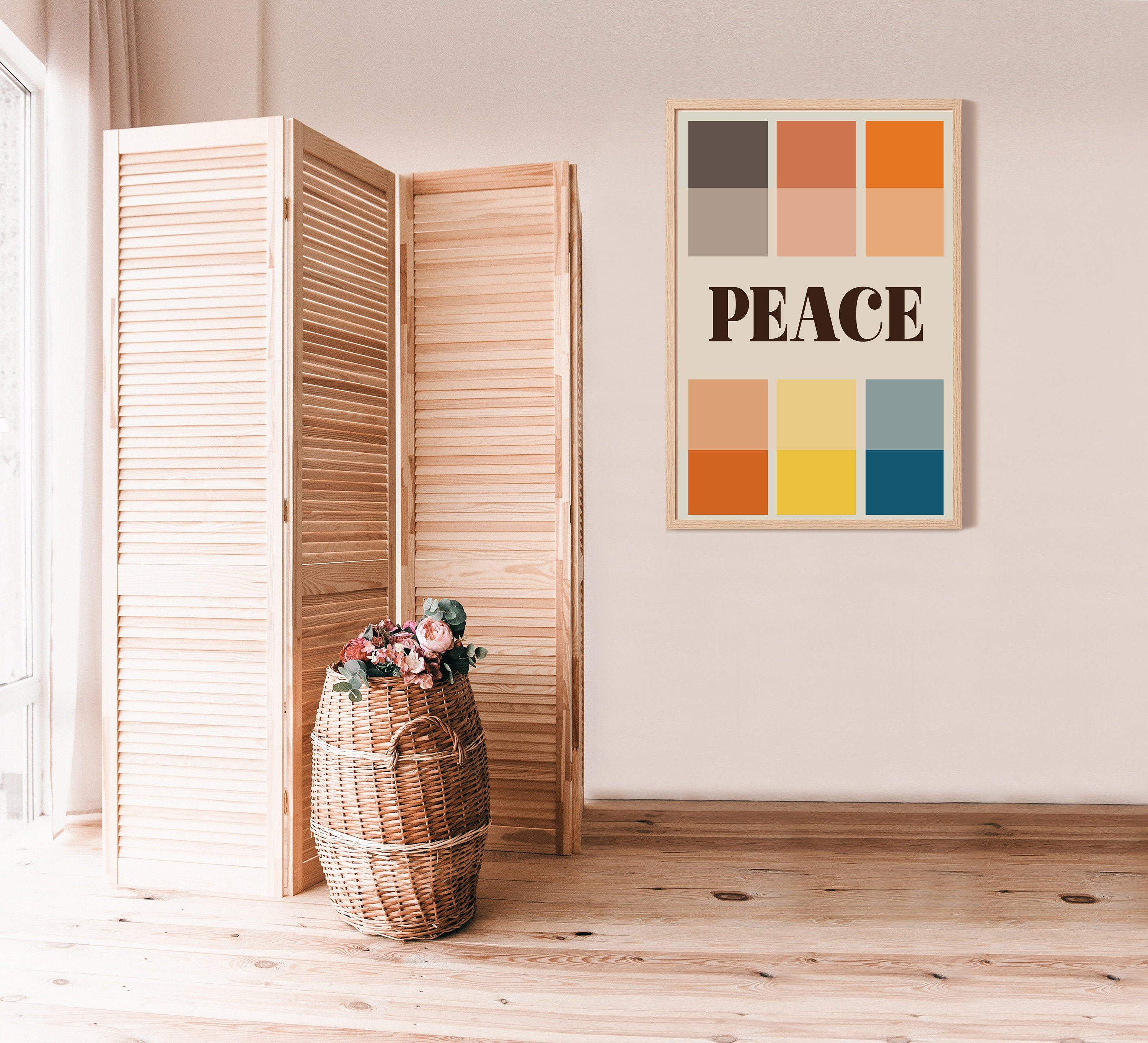 Peace Printable Wall Art Instant Download70's Wall - Etsy