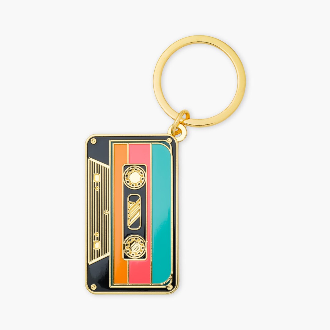 Cassette Keychain | Hard Enamel - Etsy