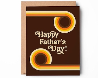 Retro 70s Father's Day Card | Groovy Dad Gift