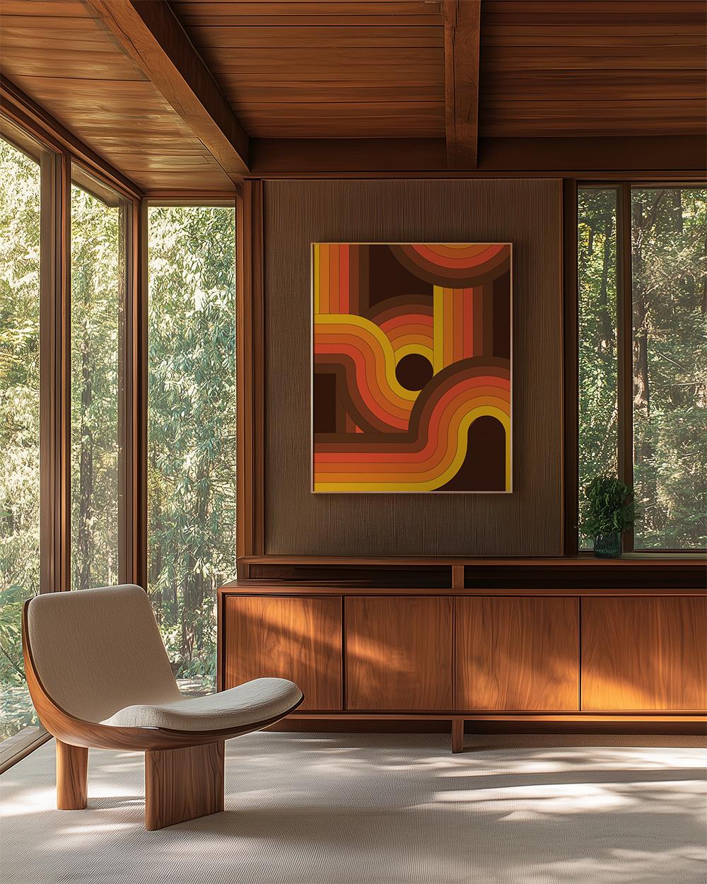70s Geometric Art - Etsy
