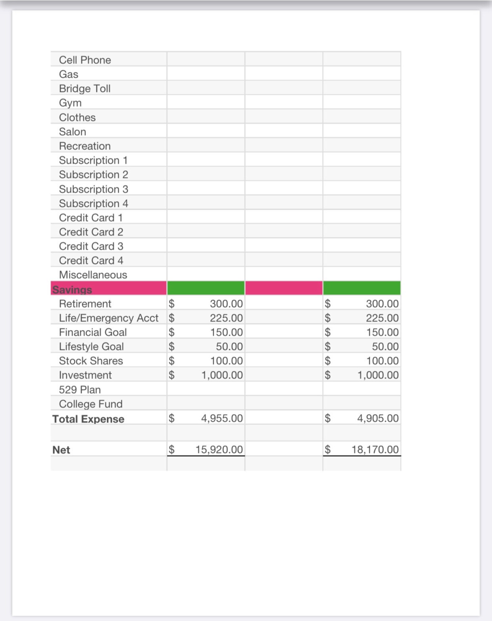 Excel Spreadsheet + Bonus!! - Etsy