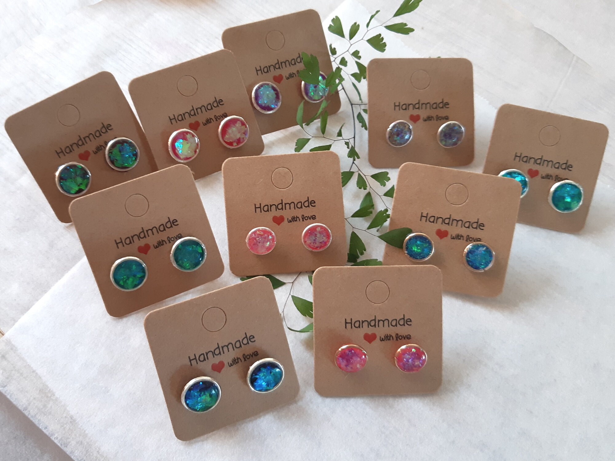 Stud Earring Selection Handmade Stud Earrings Etsy