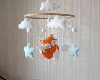 Mobile Pour Bebe Renard Etsy Mobile Pour Bebe Renard Etsy