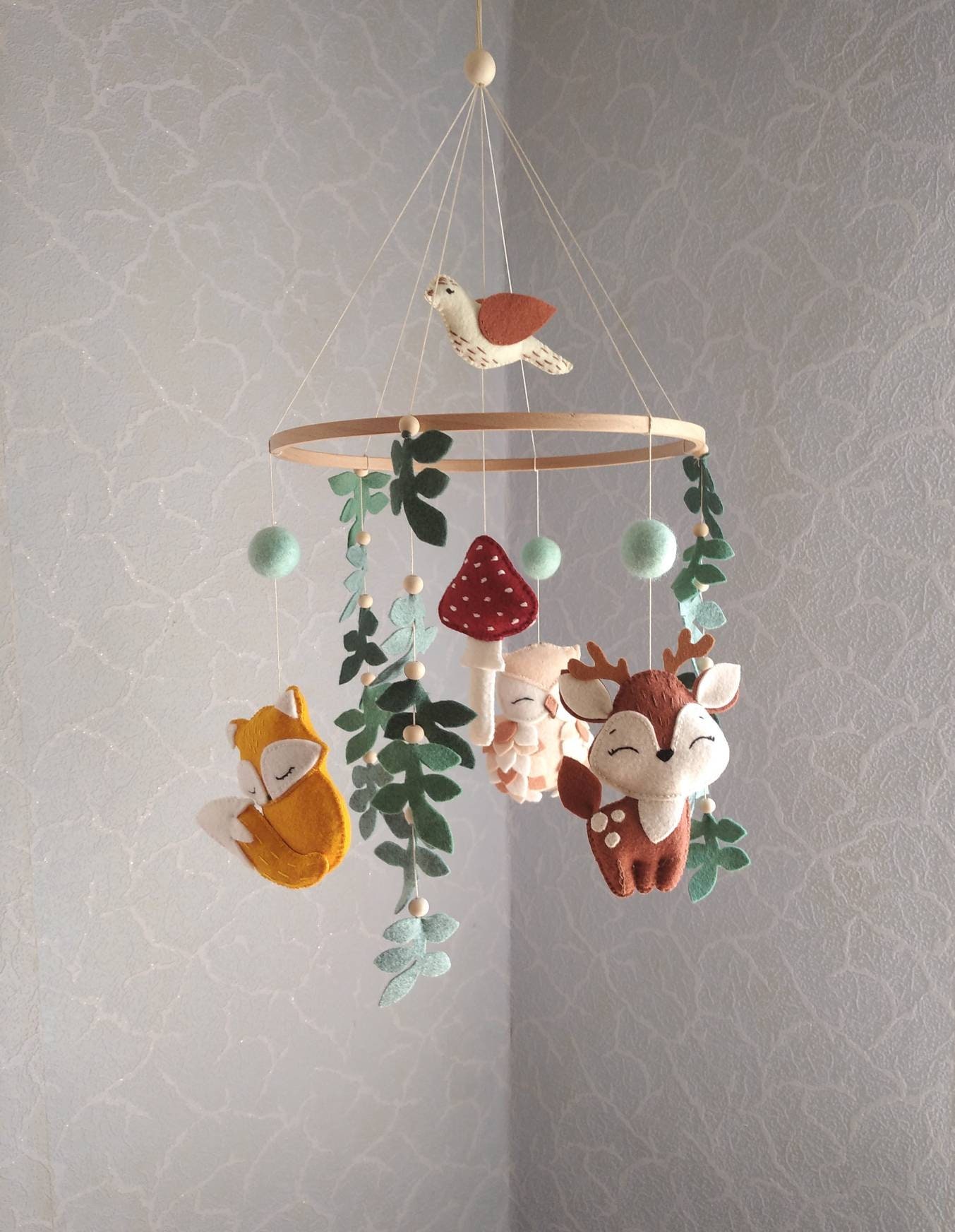 Waldtiere Kinderzimmer Deko Baby mobile Wald Mobile Tiere Etsy.de