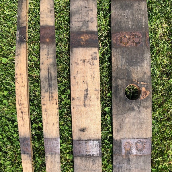 Reclaimed Whiskey Barrel Staves