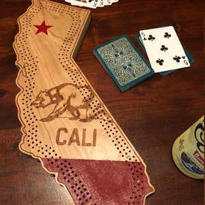 California Cribbage Board - Personalized, Customized