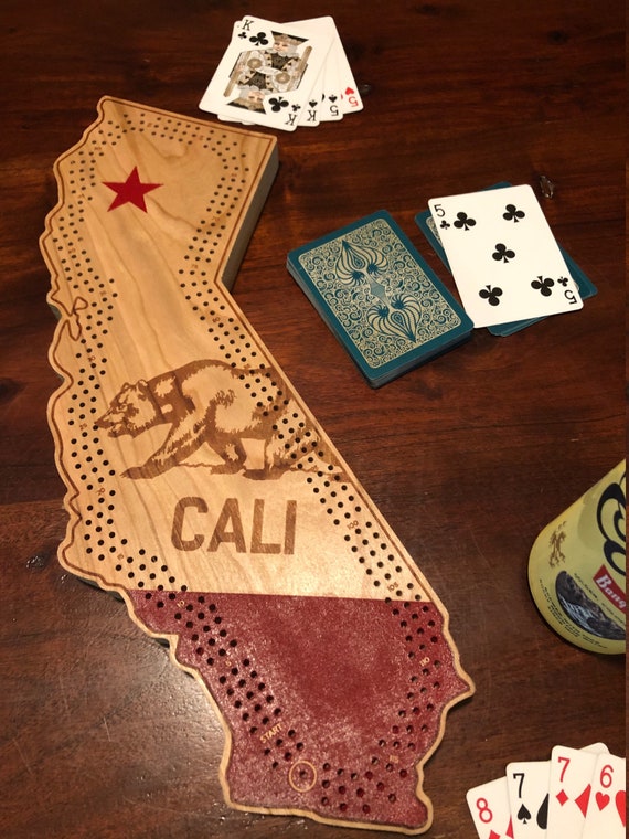 California Cribbage Board - Personalized, Customized