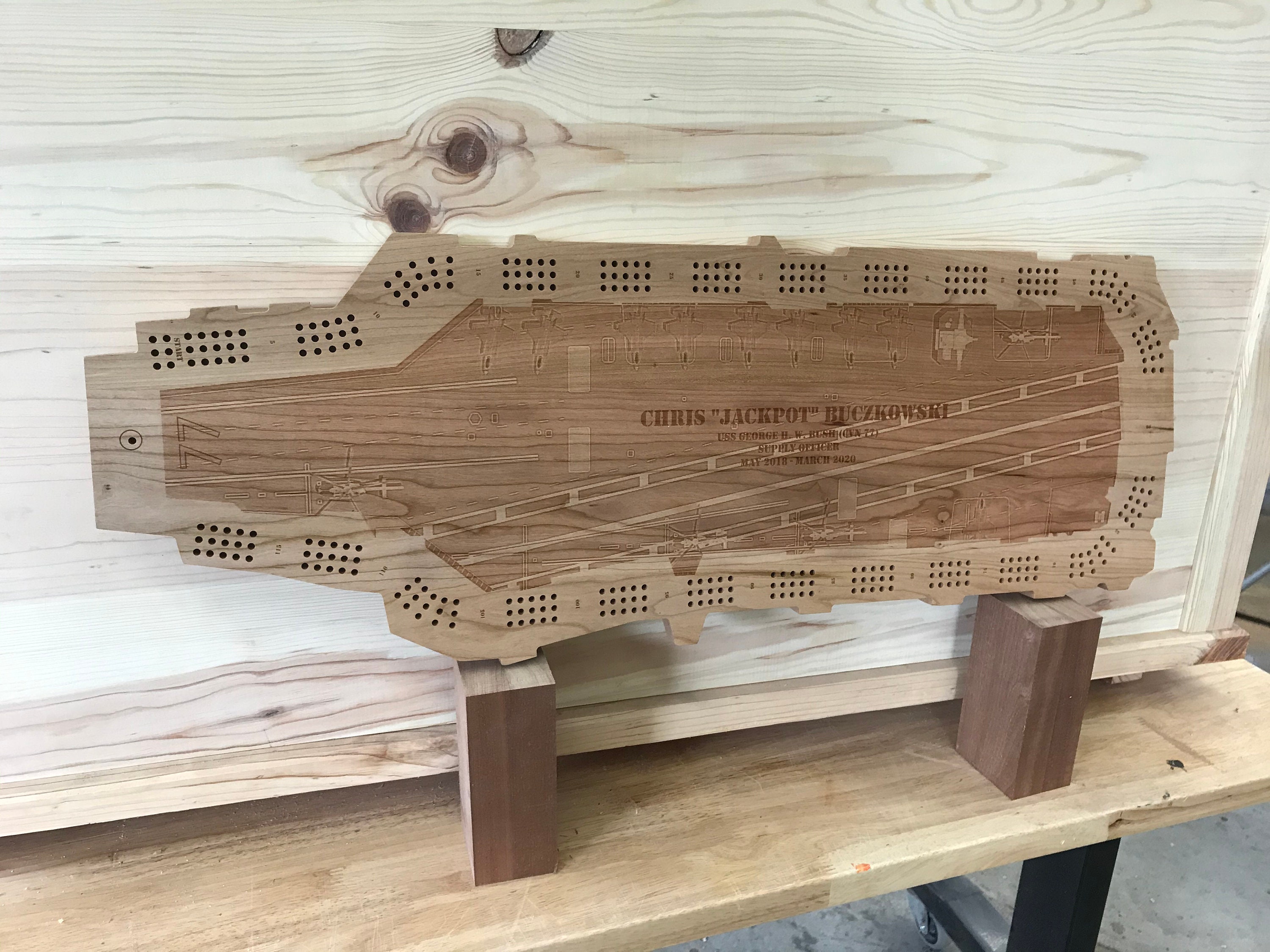 Personalized, Custom Cribbage Boards