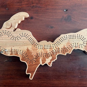 Cribbagagebord en wanddisplay Upper Peninsula (Michigan) - aanpasbaar