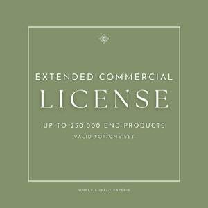 Extended Commercial License For One Graphic Set from Simply Lovely Paperie