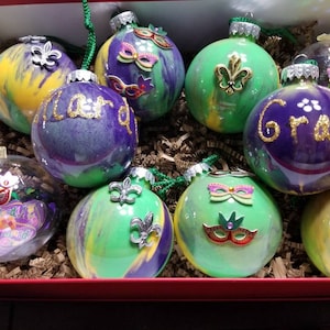 Mardi Gras Ornament Set