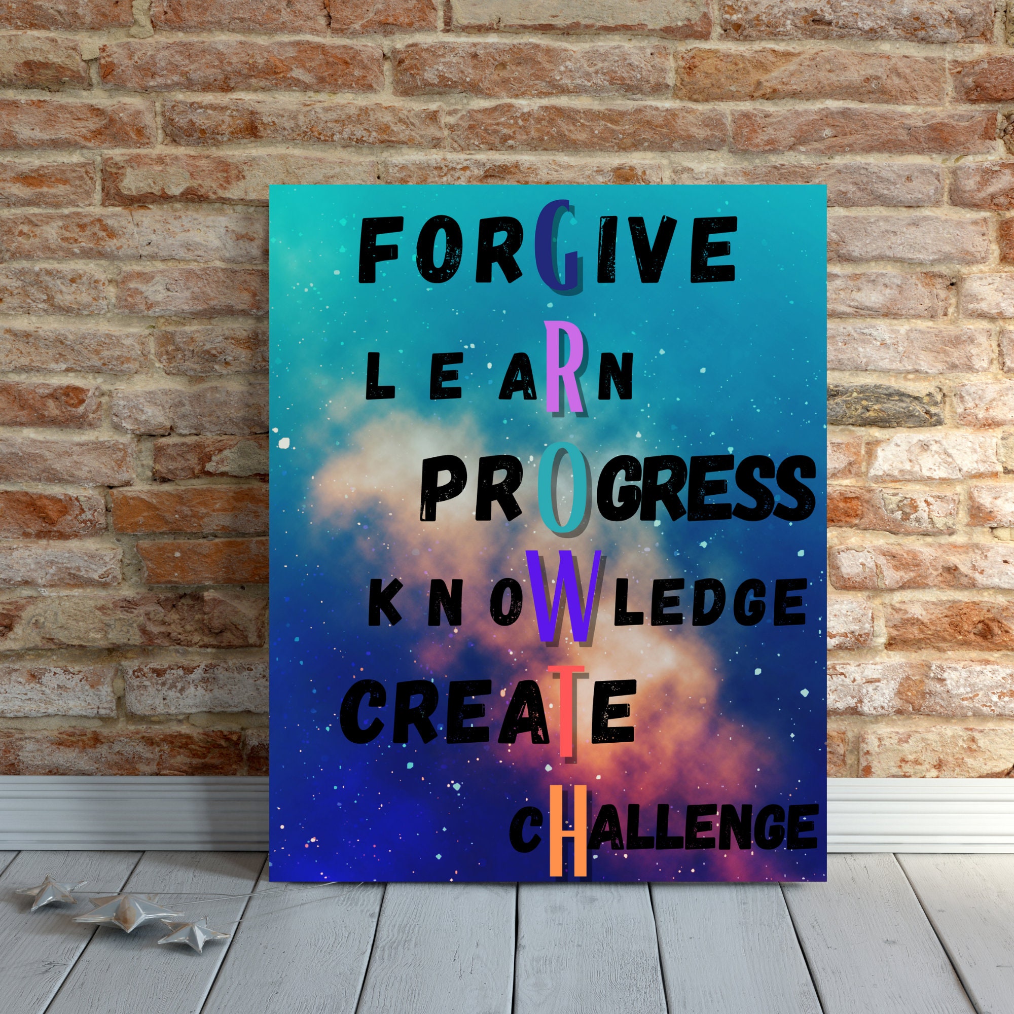 Motivational Print Wall Decor Motivational Wall Poster Growth Printable