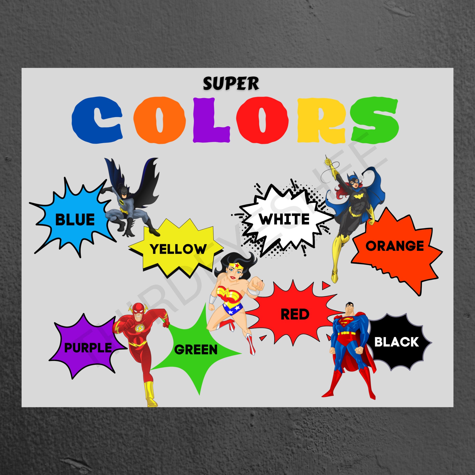 Classroom Decor, Wall Art, Posters for Classroom, Superhero Theme ...