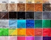 Smooth SHORT PILE PLUSH - Craft faux fur fabric pieces or squares for cosplay costume sewing, petplay ears tails, doll toy making, diy