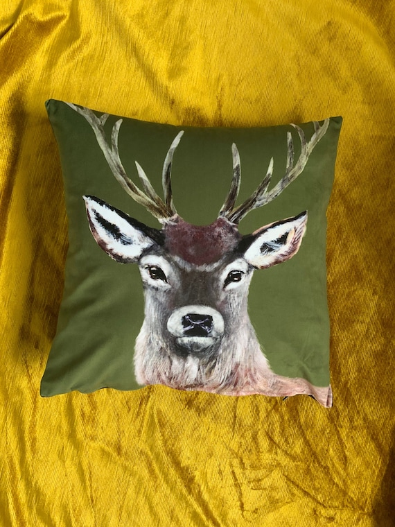 Cushion covers with stag head cheap