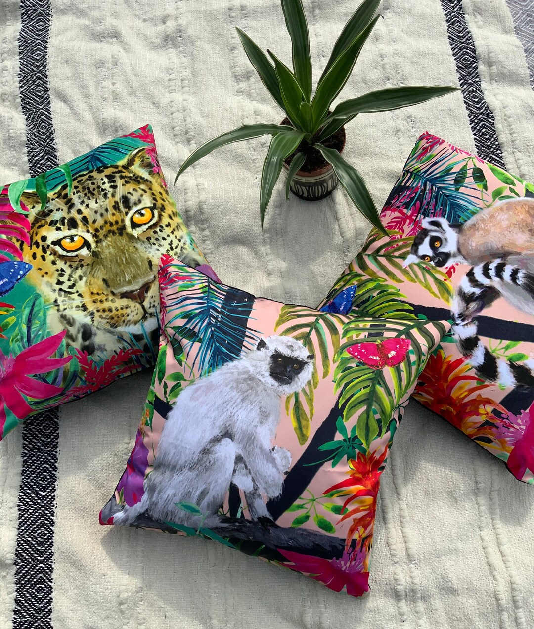 Buy Water Resistant Outdoor Cushions Covers Tropical Animals